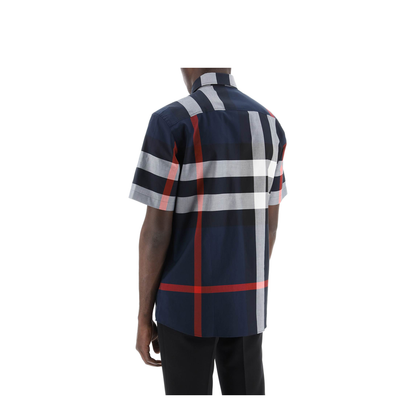Check Cotton Shirt - Blue