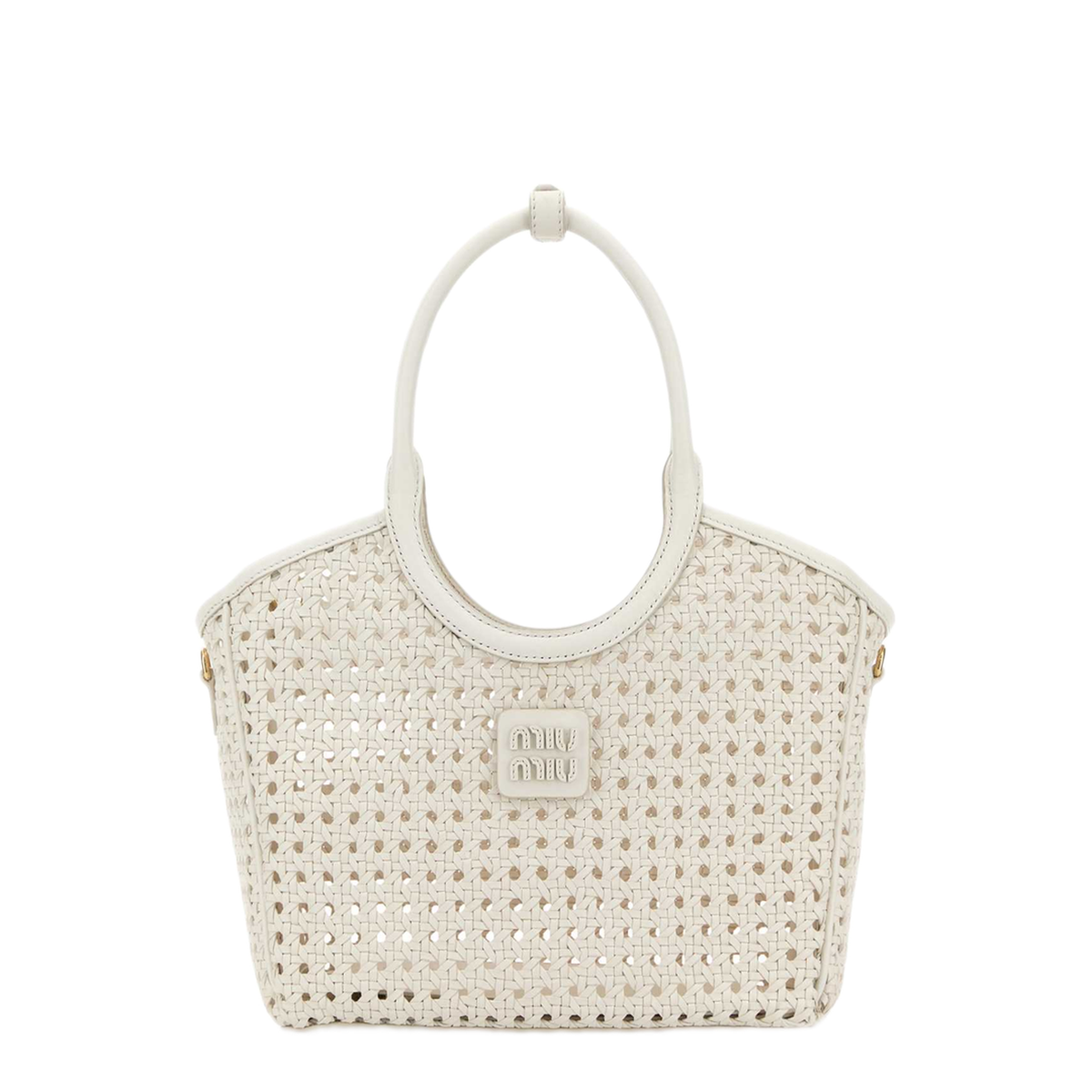 MAYFEYR - Miu Miu - White Leather Handbag - 5BA284VMWN2G7RF0009