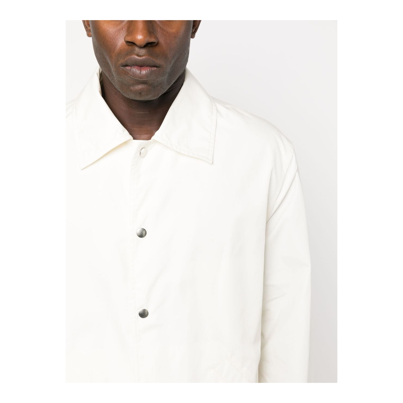 Logo-Print Cotton Shirt Jacket