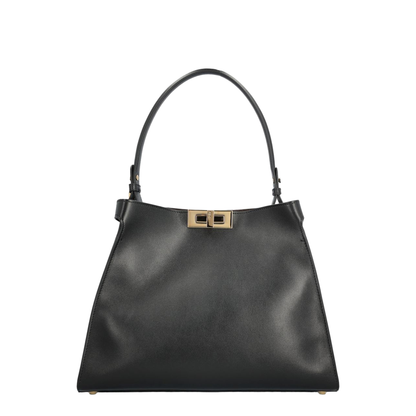 Way Medium Leather Shoulder Bag -  Black