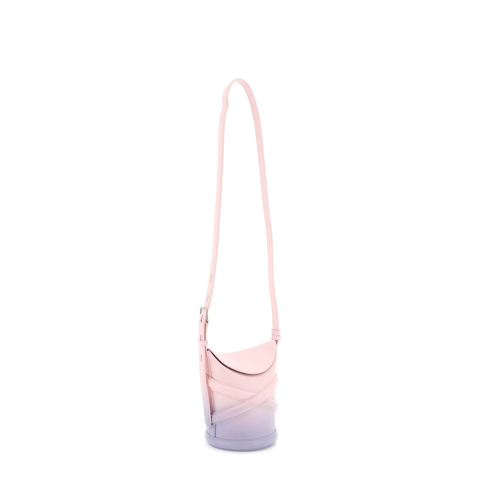 Two-tone Leather The Curve Bucket Bag