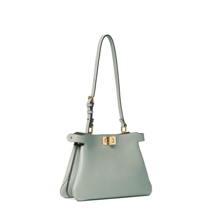 Peekaboo Small Leather Top Handle Bags - Pastel Green