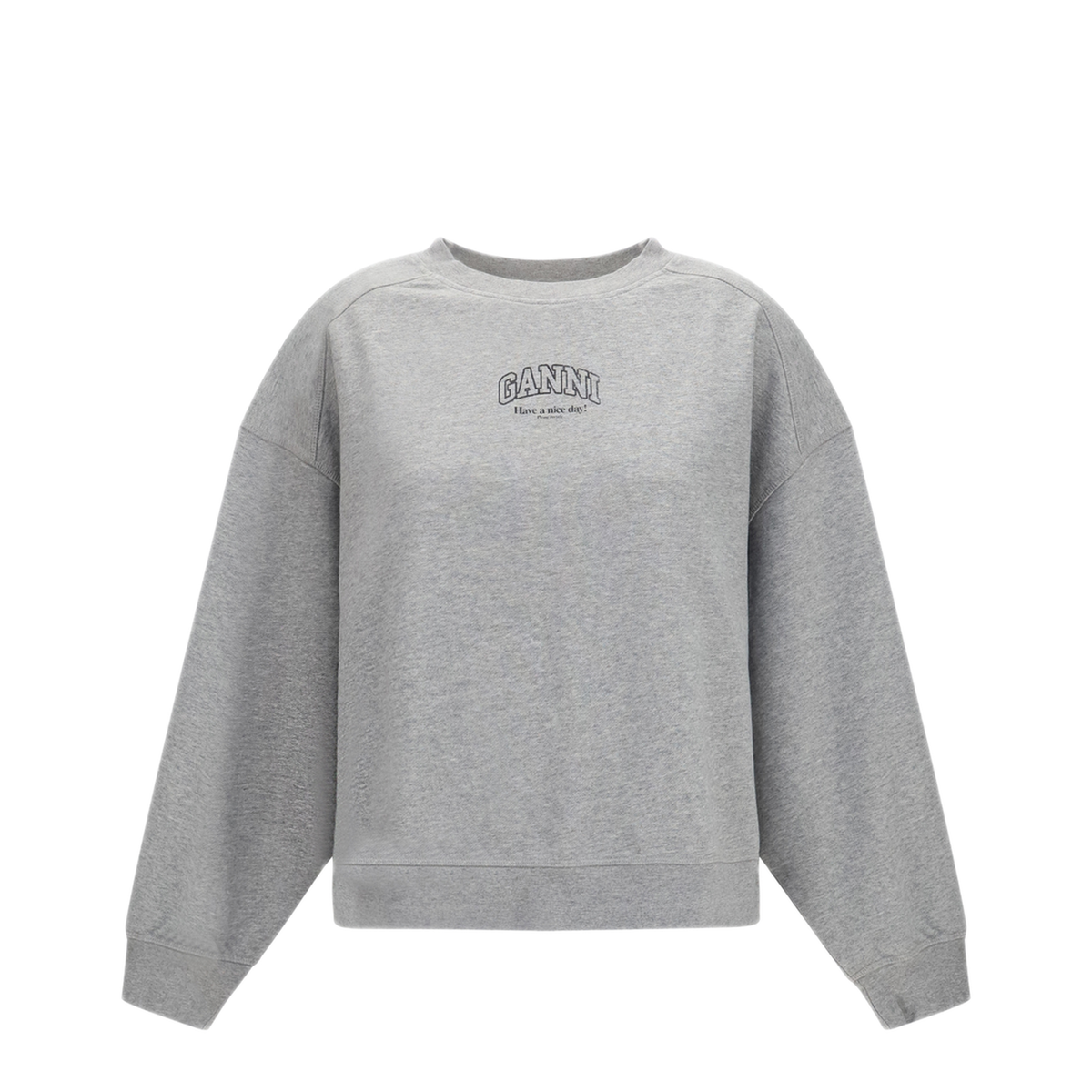 MAYFEYR - Ganni - Crewneck Sweatshirt With Logo - A1060022920