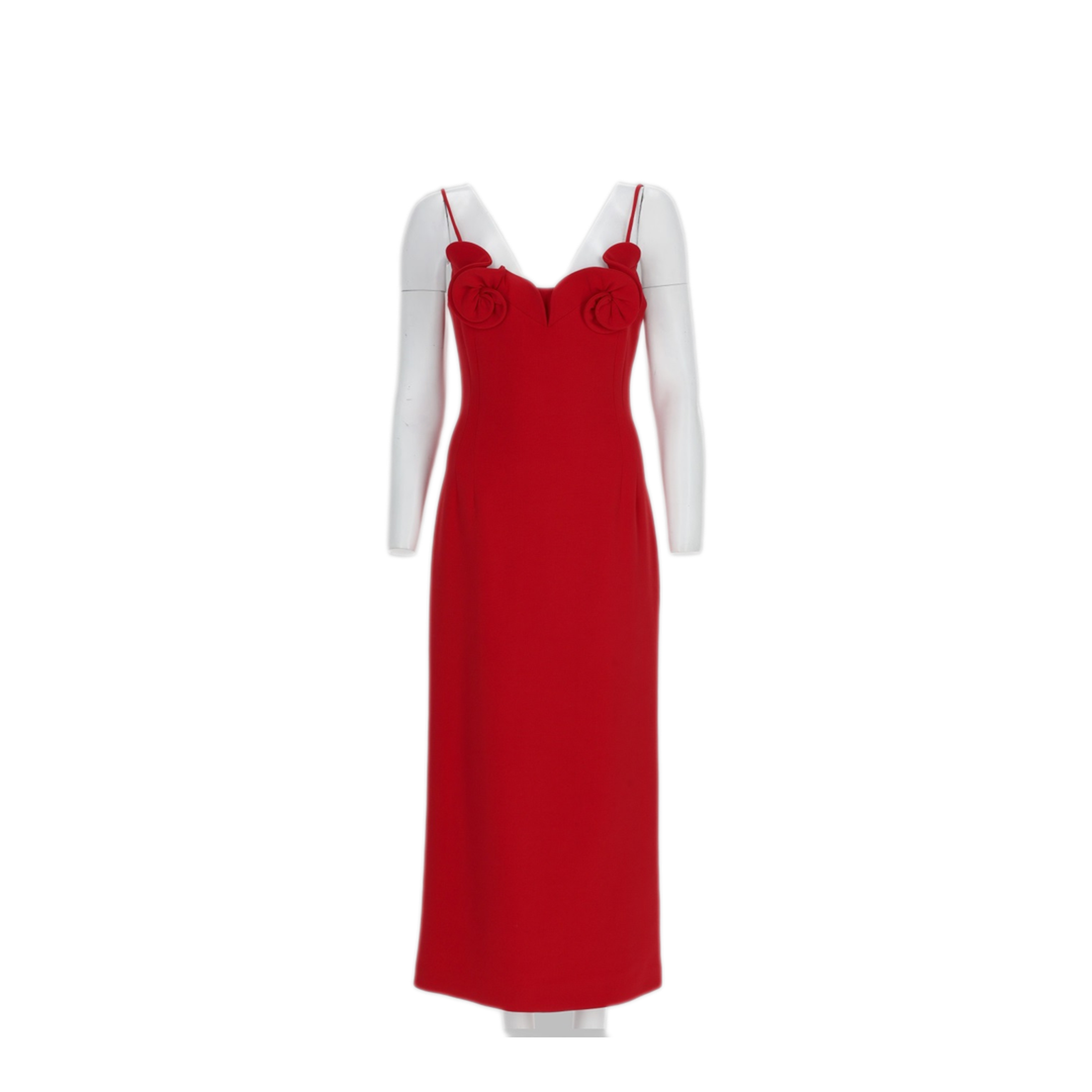 MAYFEYR - Magda Butrym - Midi Dress With Floral Applications - 134726RED