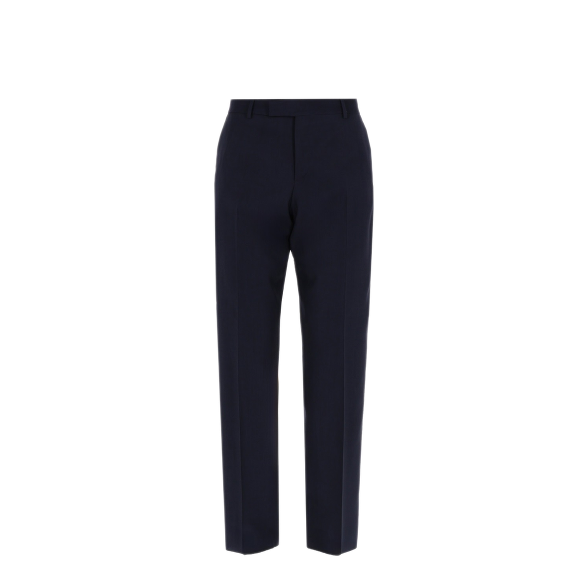 Dark Blue Wool Canvas Trousers