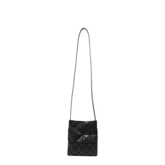 Prism Matte PVC Shoulder Bag - Matte Black