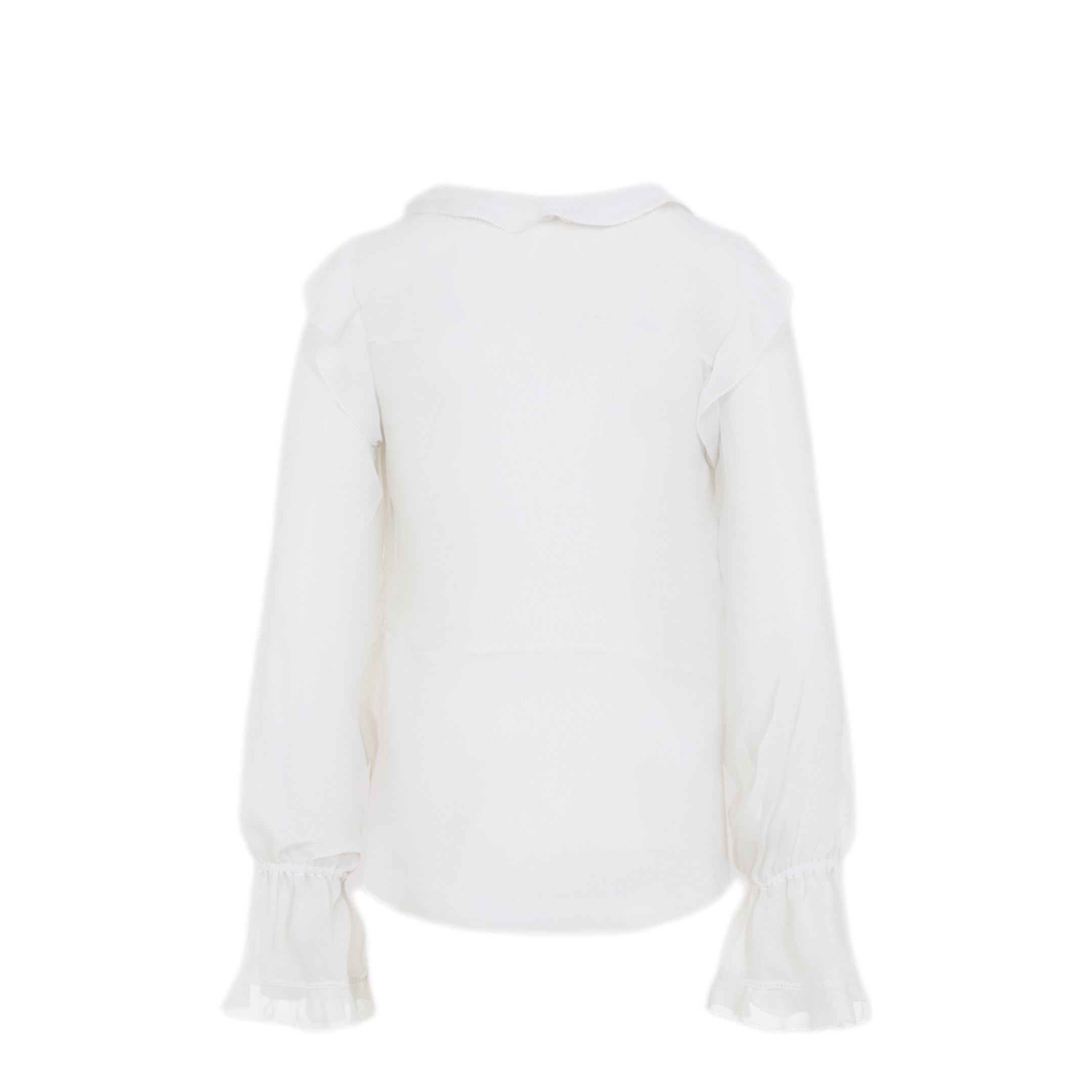 MAYFEYR - ALBERTA FERRETTI - Ivory White Creponne Shirt - A021116170003