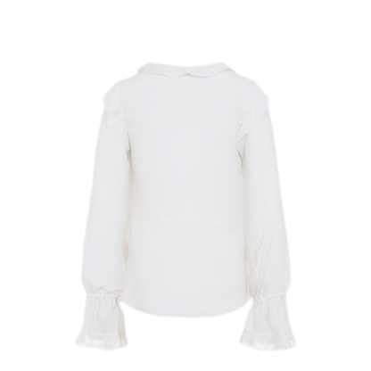 MAYFEYR - ALBERTA FERRETTI - Ivory White Creponne Shirt - A021116170003