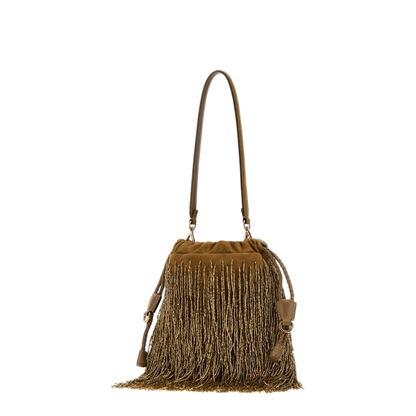 MAYFEYR - Etro - Biscuit Suede Small Kalispera Bucket Bag - WP1B0025AR11XS0998