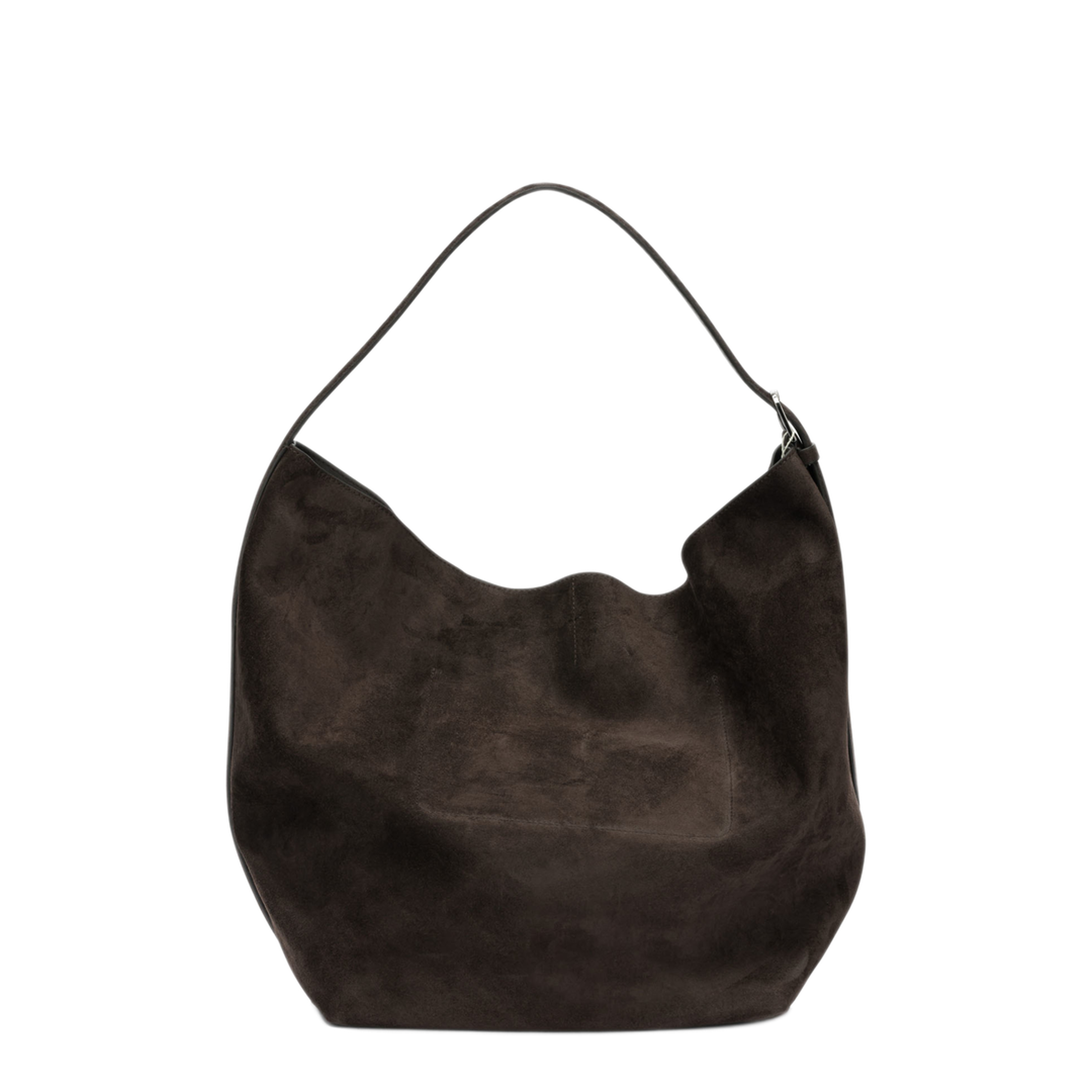 MAYFEYR - Toteme - Medium Shoulder Bag In Suede - 234WAL853LE0004102BROWN