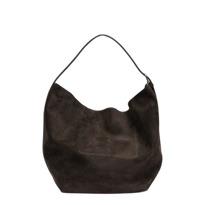 MAYFEYR - Toteme - Medium Shoulder Bag In Suede - 234WAL853LE0004102BROWN