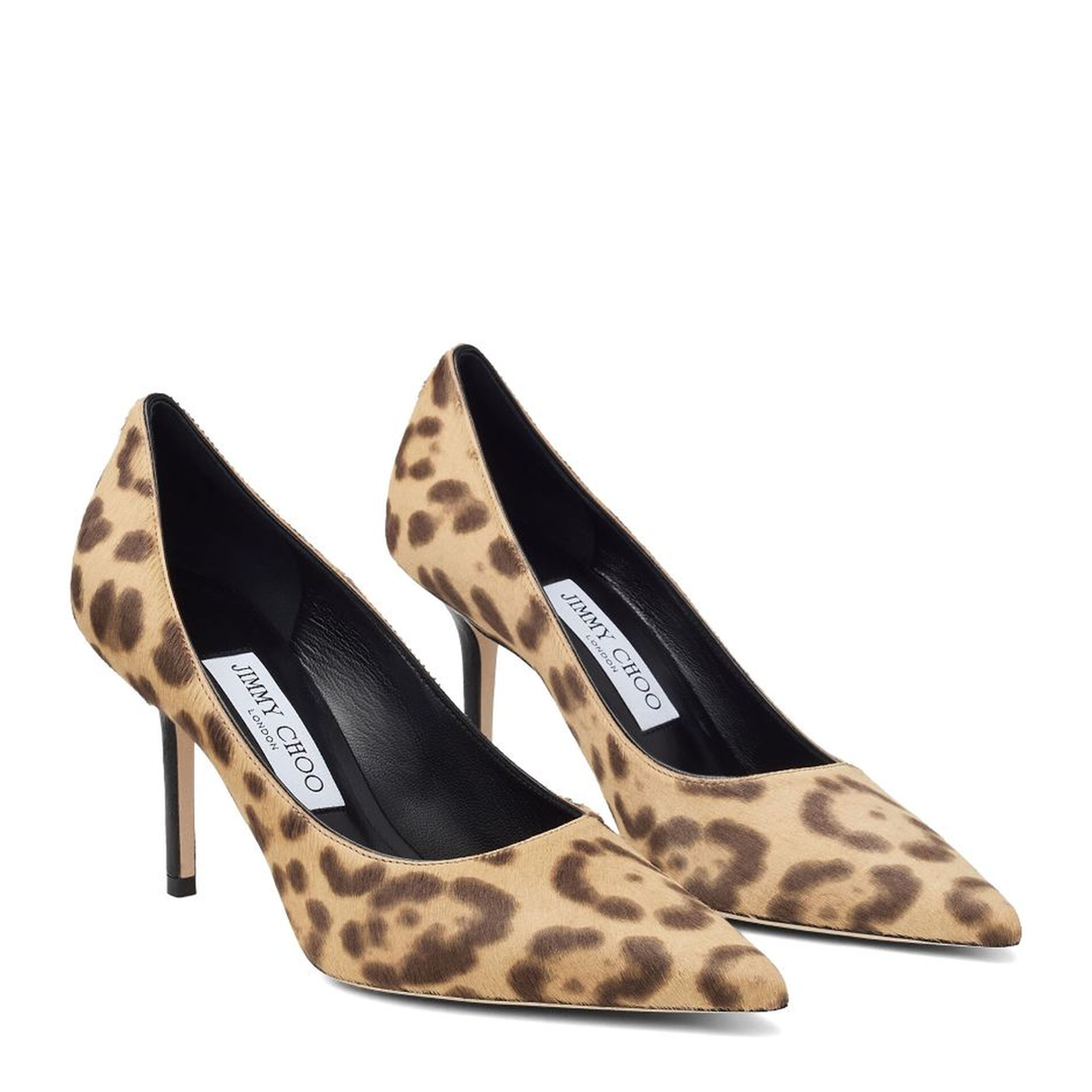 Natural Leopard Print Pony Pumps