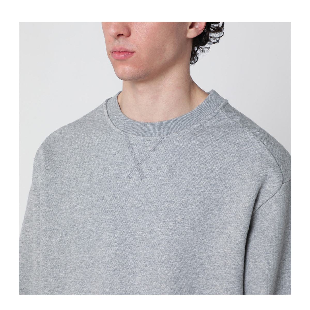 MAYFEYR - Entire Studios - Grey Cotton Crewneck Sweatshirt - ESSS26TO01012CO6236