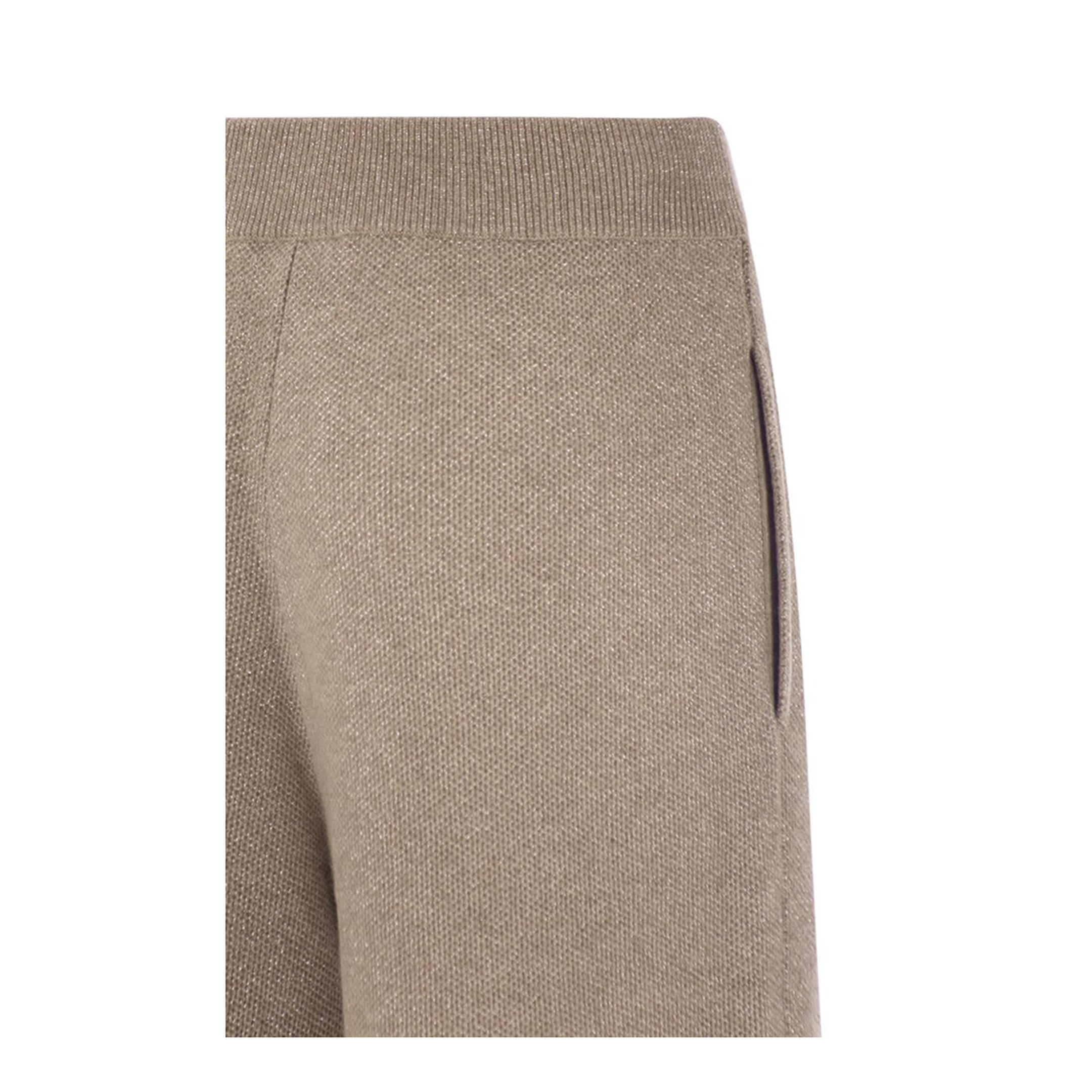 English Rib Cashmere and Viscose Knit Trousers