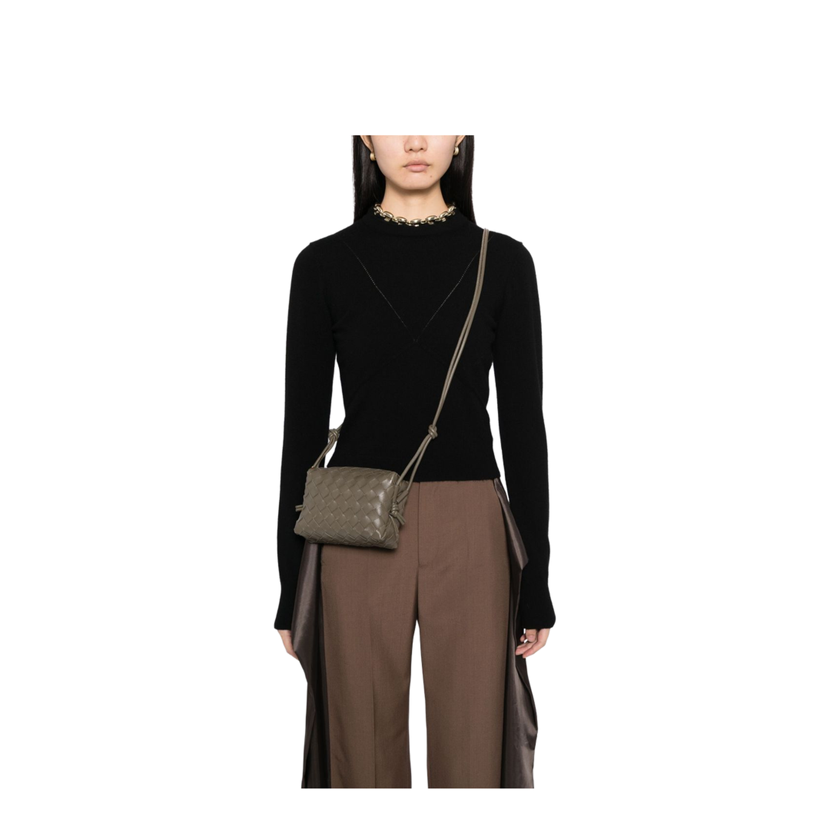 Loop Mini Camera Bag in Intrecciato Nappa