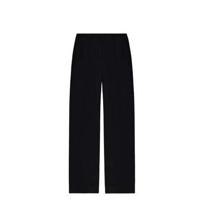 Crepe Straight-Leg Tailored Trousers