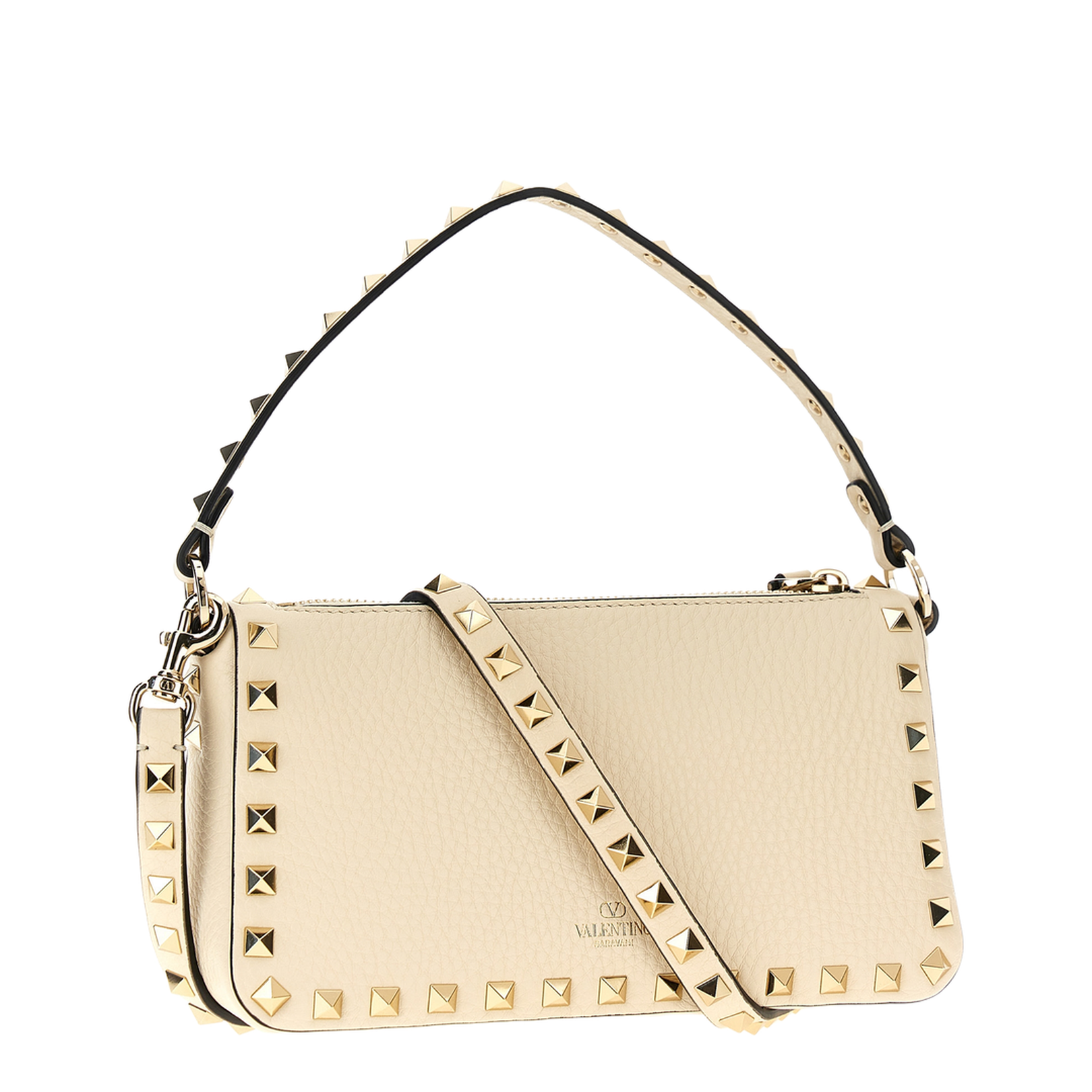 Rockstud Leather Shoulder Bag