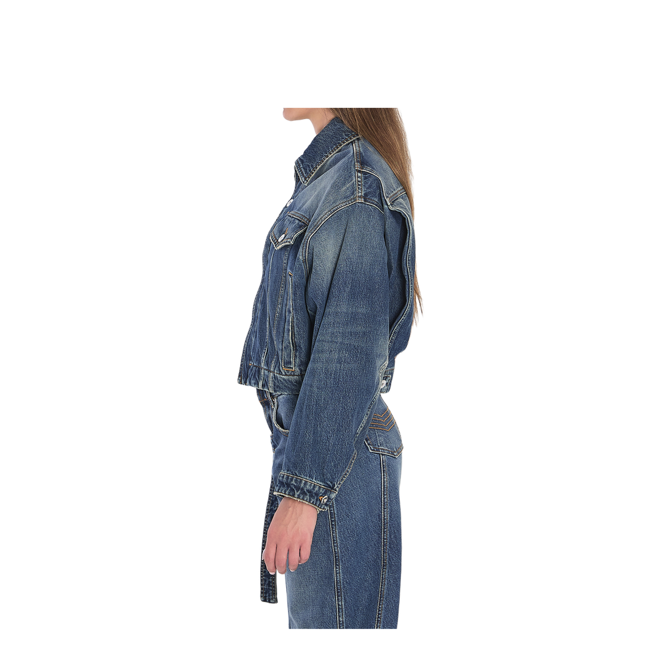 Strap Jacket in Denim