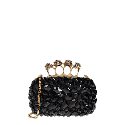 Spider Jeweled Knuckle Clutch