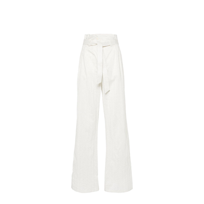 Cotton and Silk Blend Trousers