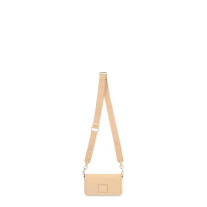Beige Leather The Mini Bag Crossbody