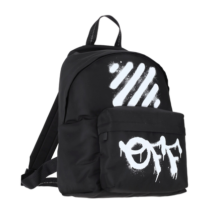 Diag Spray Backpack Black - White