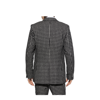 Blazer with check pattern