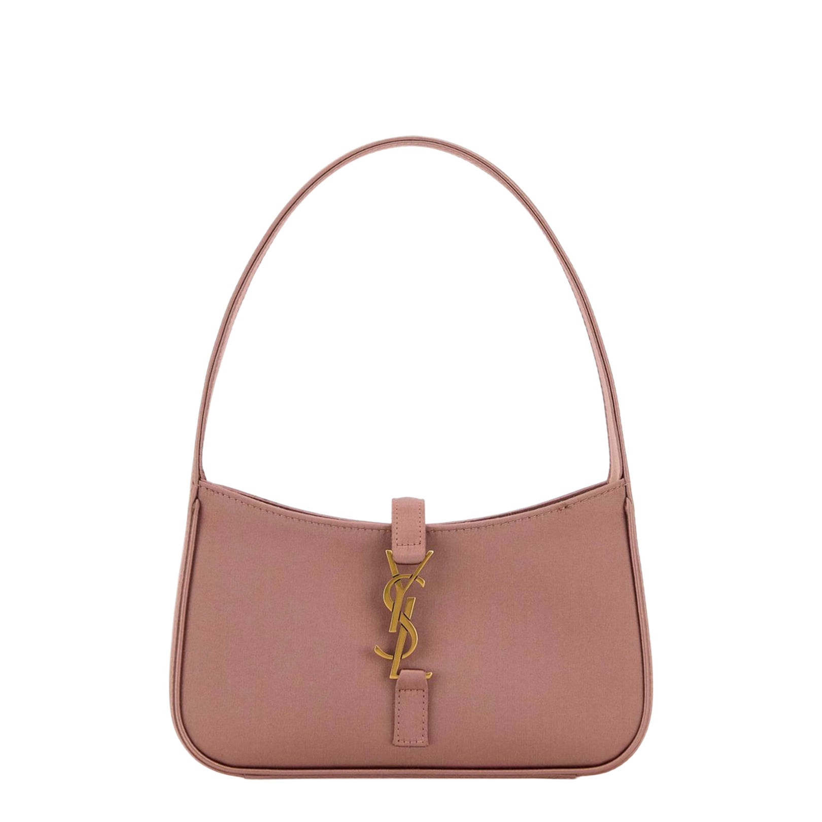 Jamie Mini Satin Shoulder Bags - Pastel Pink