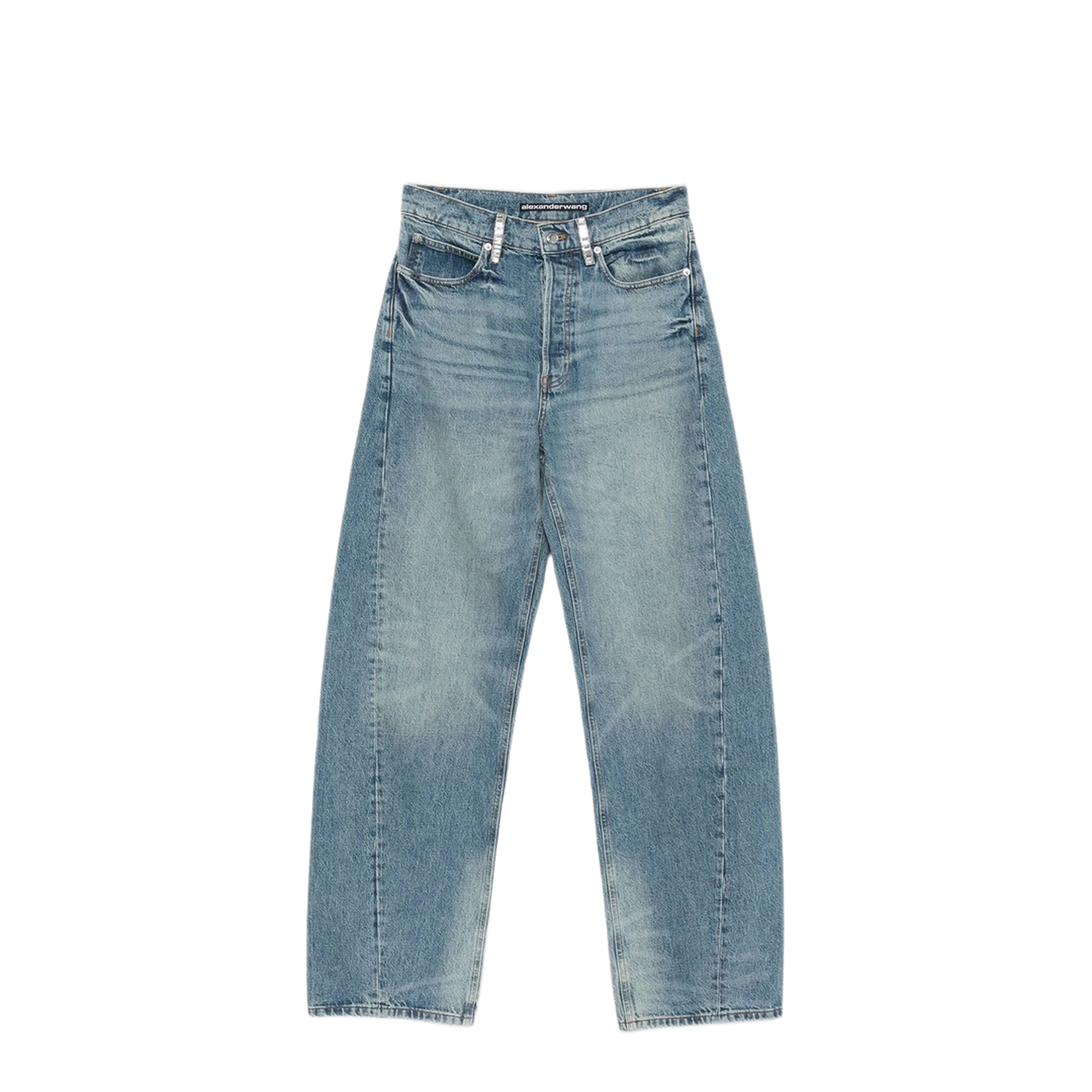 MAYFEYR - Alexander Wang - Wide Leg Jeans With Crystals - 4DC4264908427E