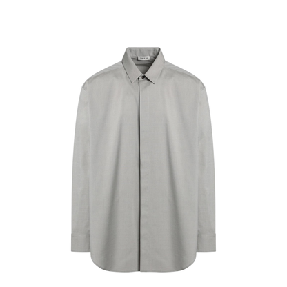 Grey Dove Grey Mélange Cotton Shirt