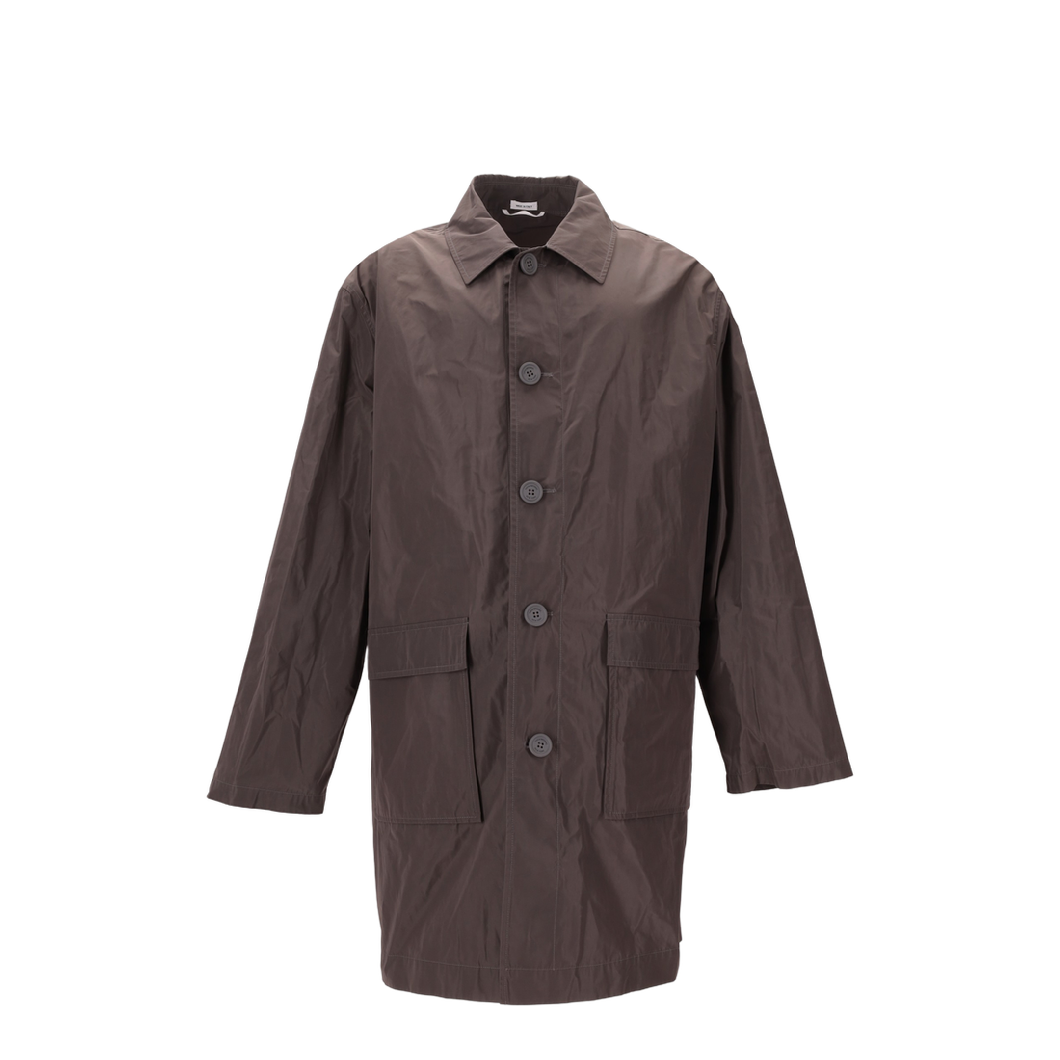 MAYFEYR - Thom Browne - Logo-Print Single-Breasted Coat - MOT099PF0967025