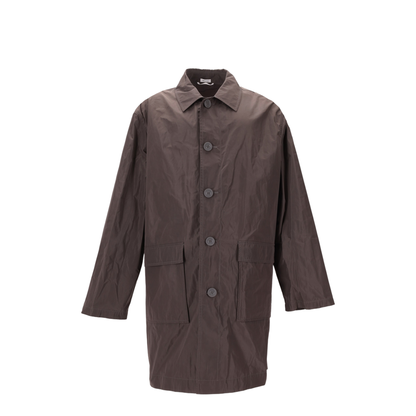 MAYFEYR - Thom Browne - Logo-Print Single-Breasted Coat - MOT099PF0967025