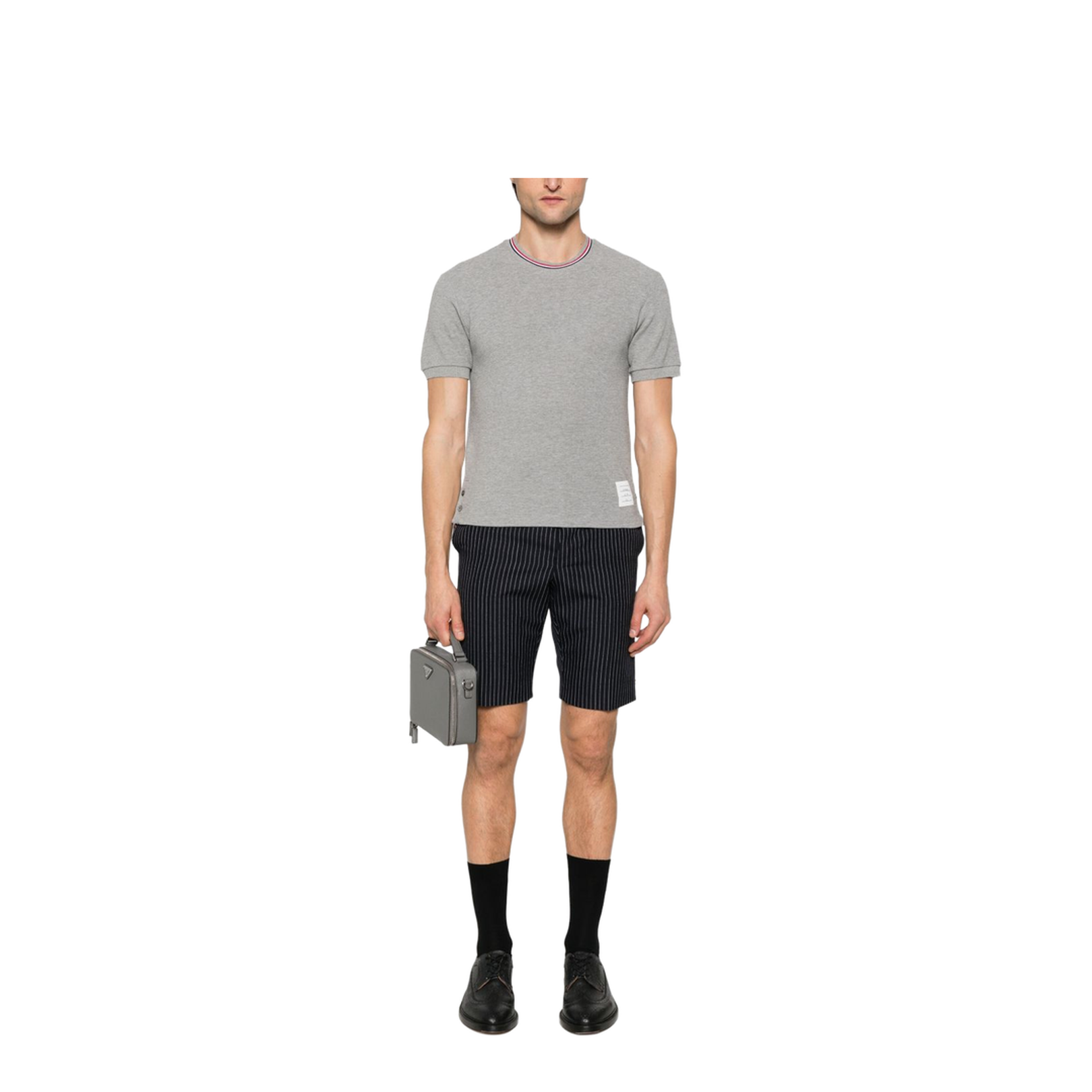Cotton Waffle Rib Cuff Tee
