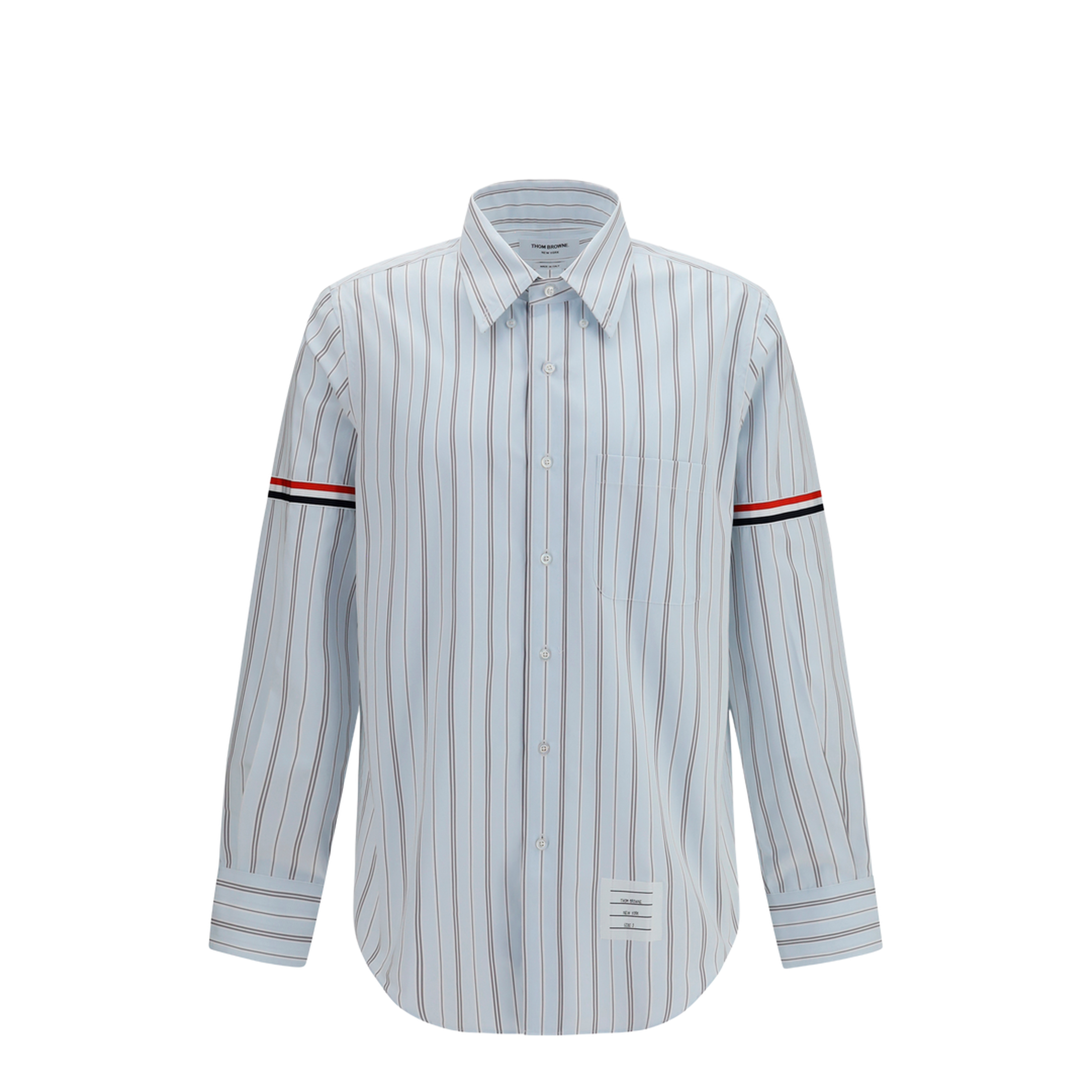 MAYFEYR - Thom Browne - Fine-Striped Grosgrain Poplin Shirt - MWL301OF1223