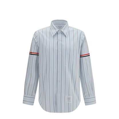 MAYFEYR - Thom Browne - Fine-Striped Grosgrain Poplin Shirt - MWL301OF1223