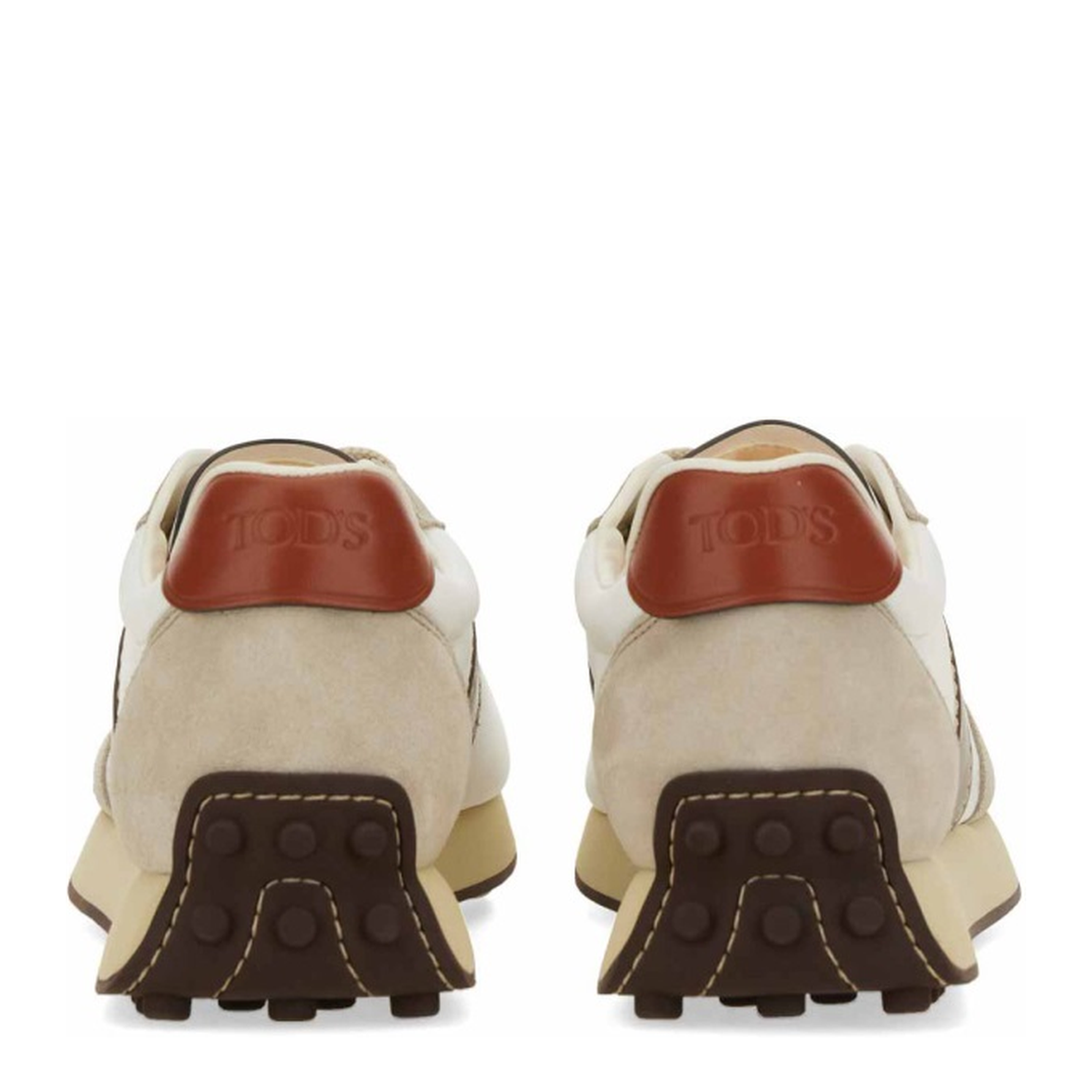 Leather and Fabric Sneaker