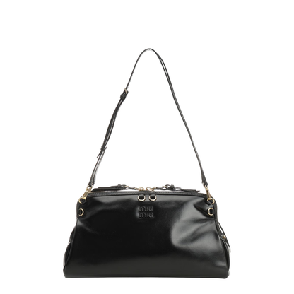 Black Leather Shoulder Bag