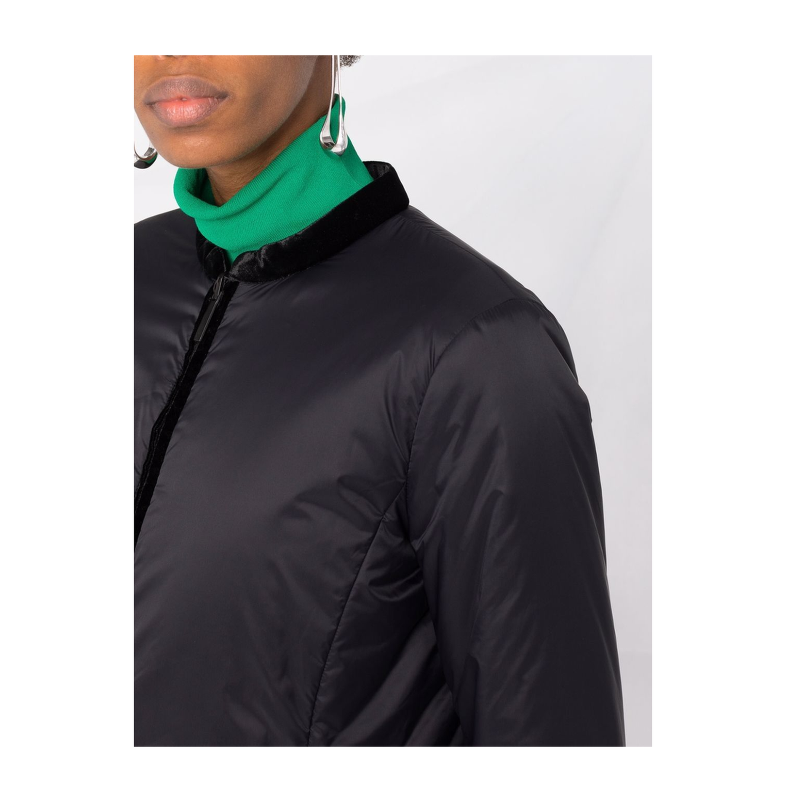 Tech Fabric Jacket - Black