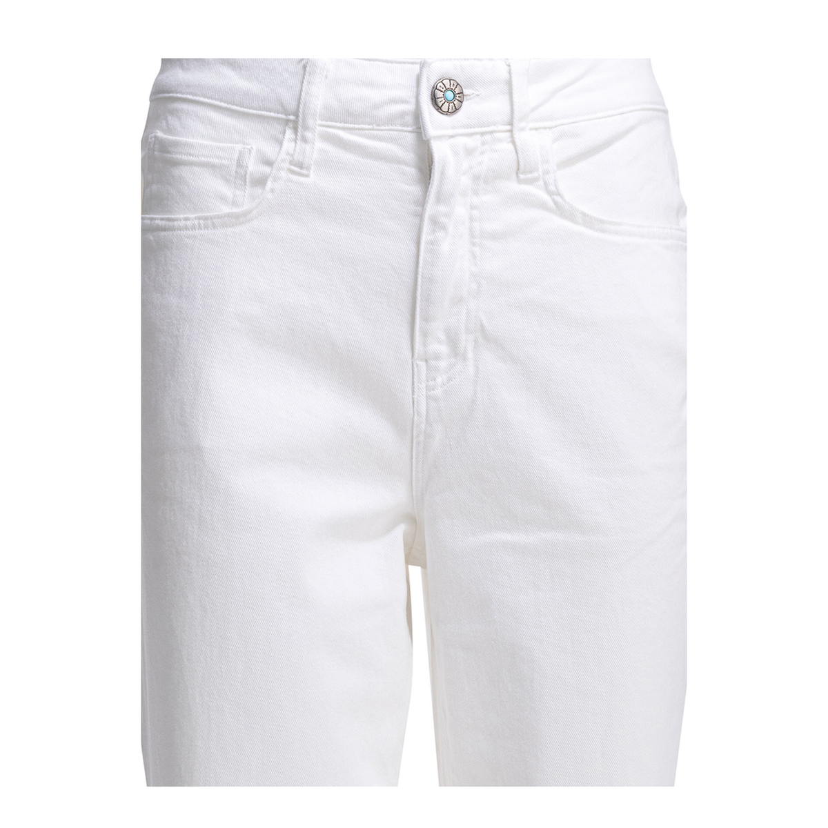 MAYFEYR - Shaft Jeans - Arch Drill Stretch Straight Leg Jeans - EP1DHIT2900OFFWHITE