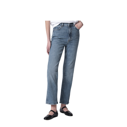 MAYFEYR - Anine Bing - High Rise Jeans In Light Wash Cotton Denim - A-06-11957COWHD39