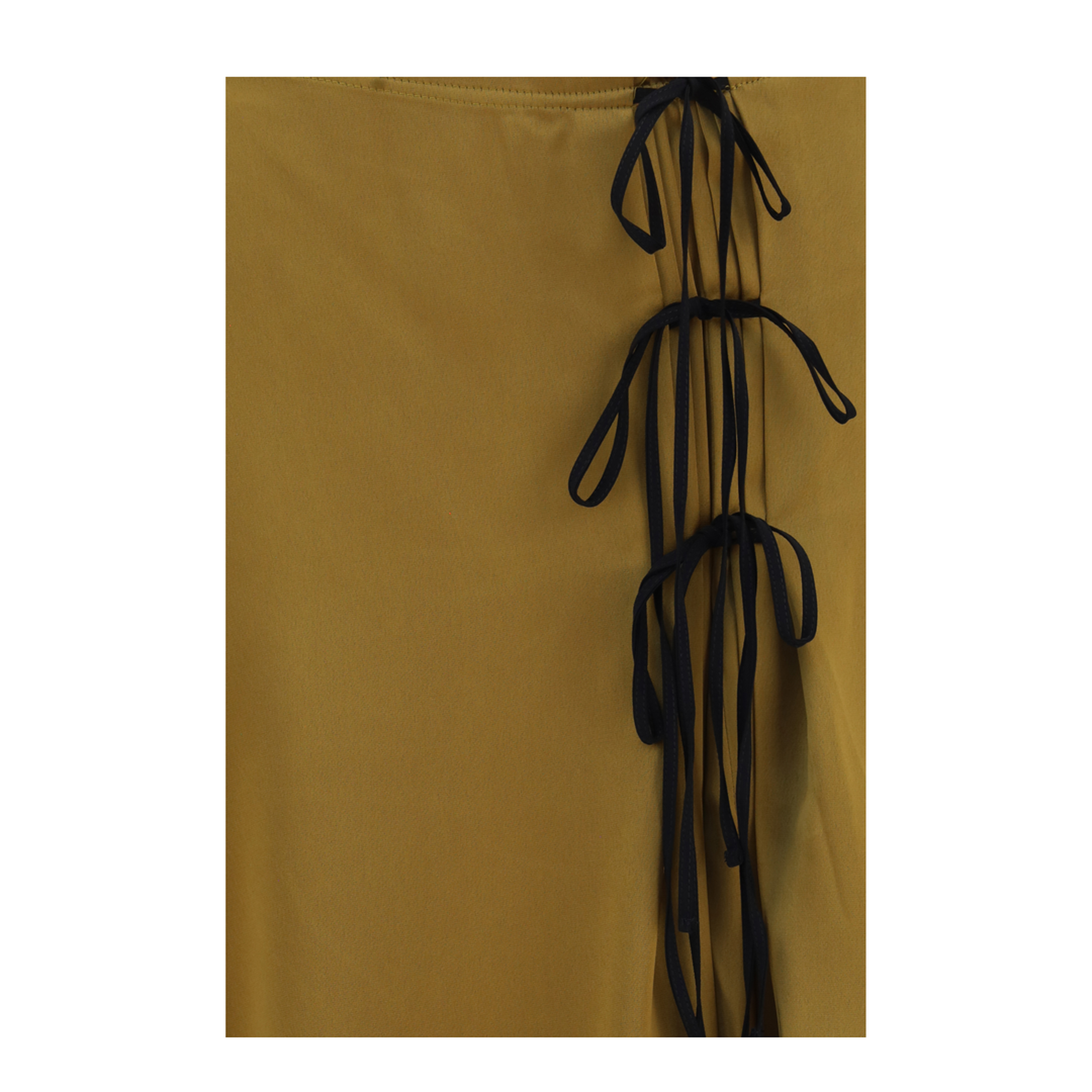 MAYFEYR - Ganni - Satin Midi Skirt With Tie Details - A1090226ZWM