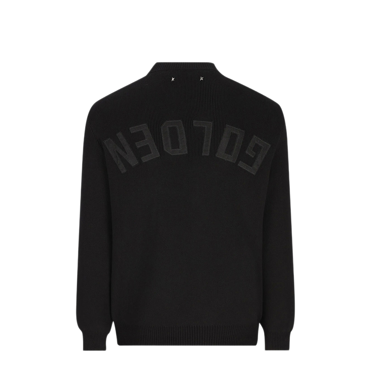 Black Ribbed Knit Sweater