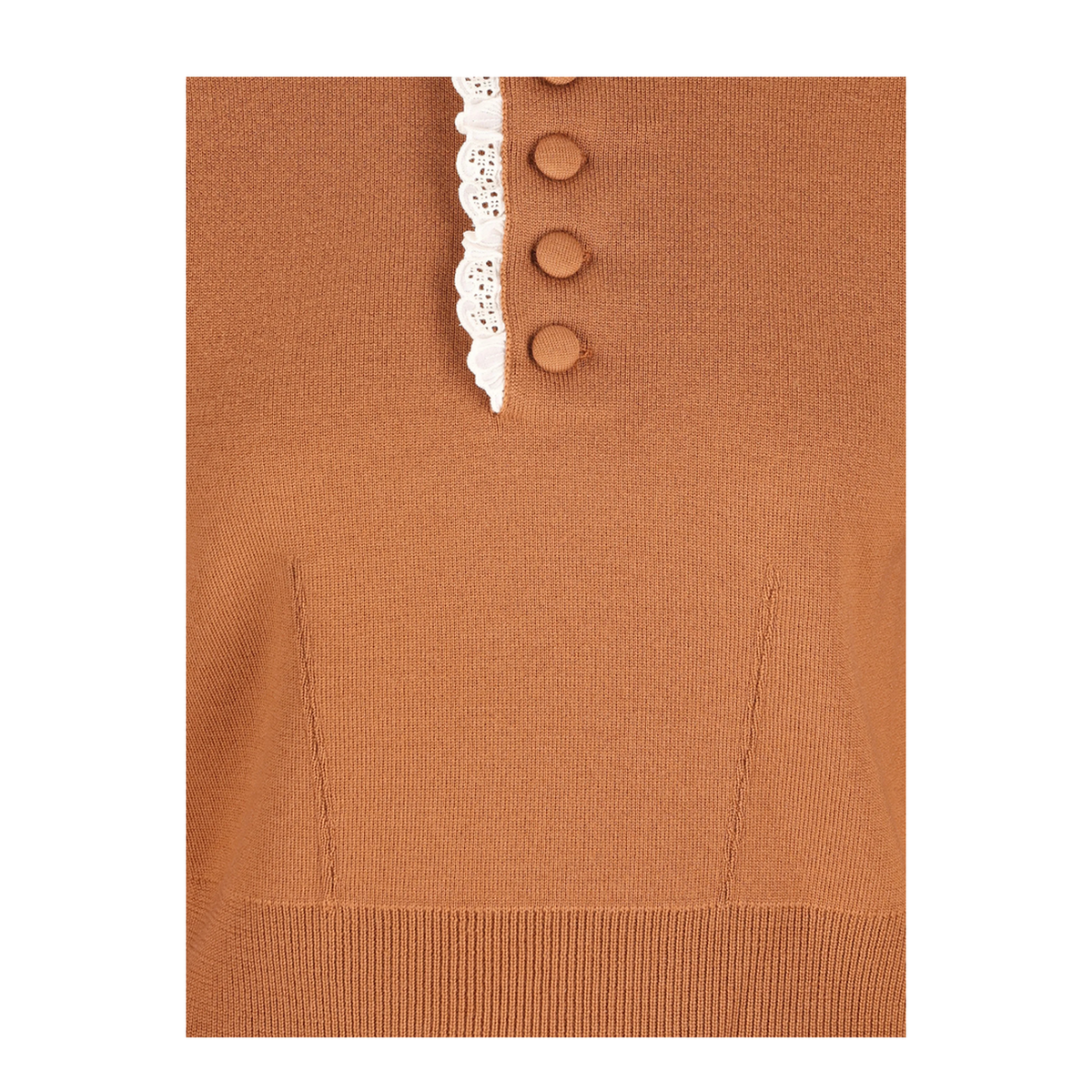 MAYFEYR - Chloè - High Neck Pullover With Lace - CH26AMP01600246