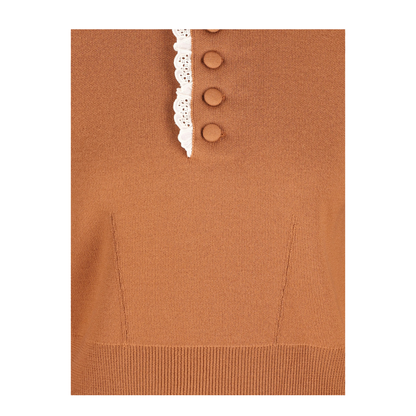 MAYFEYR - Chloè - High Neck Pullover With Lace - CH26AMP01600246