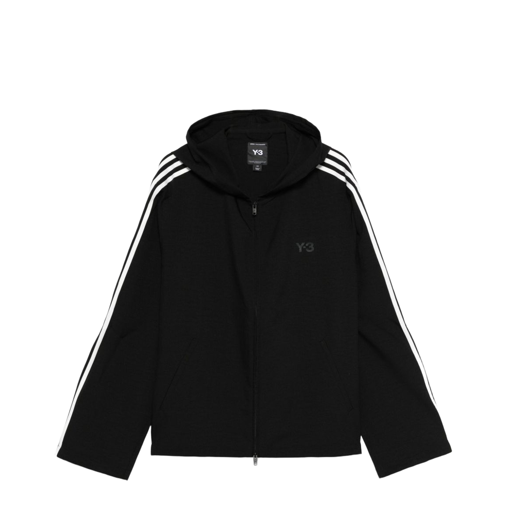 Hooded Neckline Zip Fastening Long Sleeves Relaxed Fit Hoodie