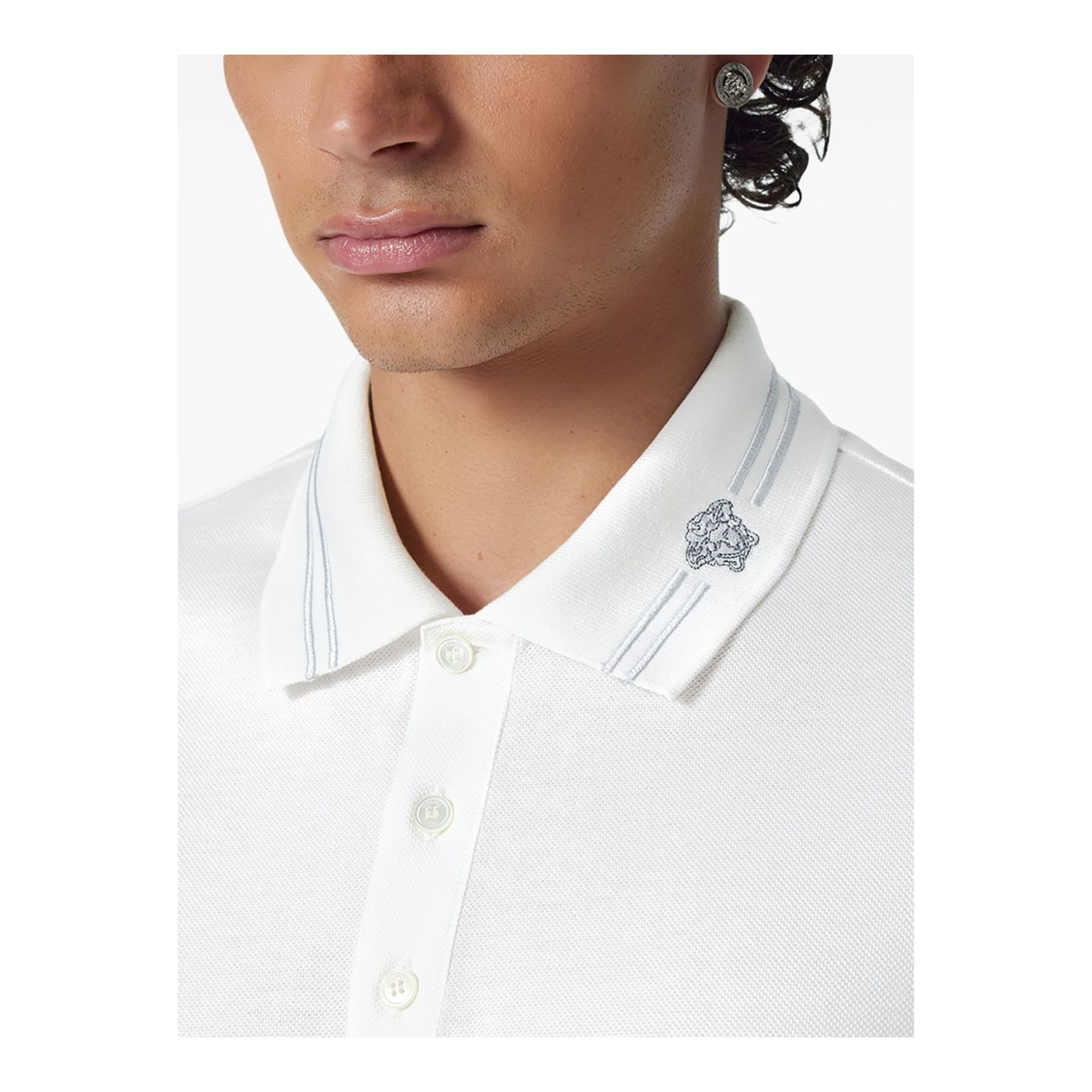 Medusa Embroidered Polo