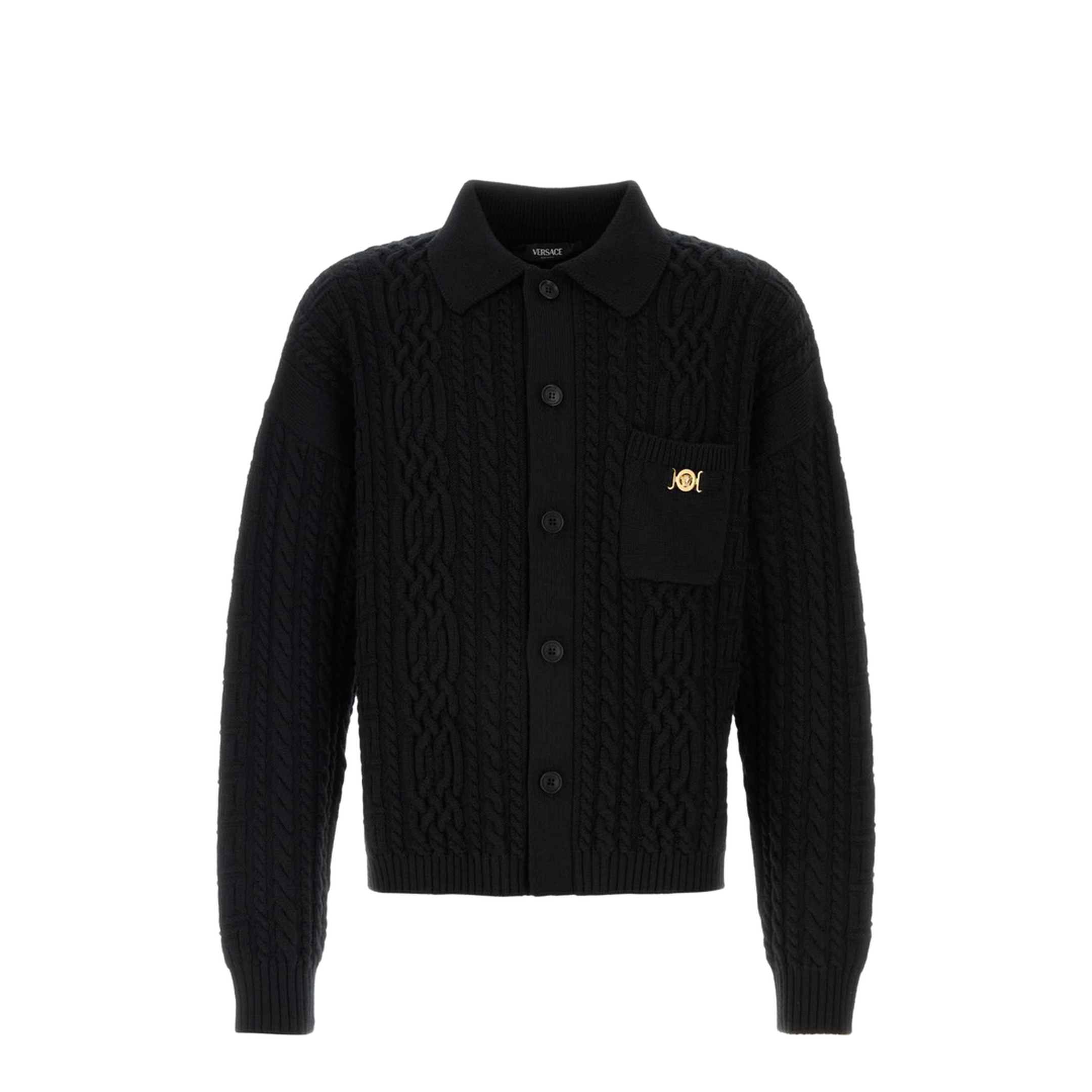 Black Cardigan Wool