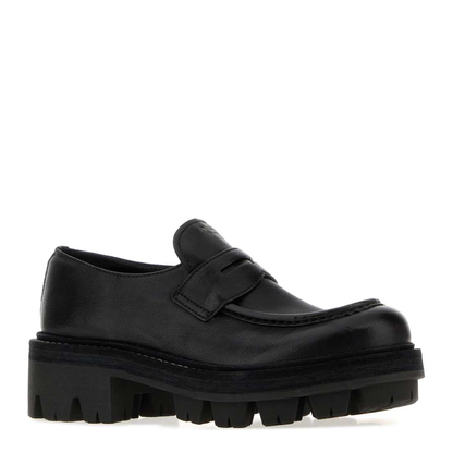 MAYFEYR - Prada - Black Leather Loafers - 1D696OF055Y9SF0002