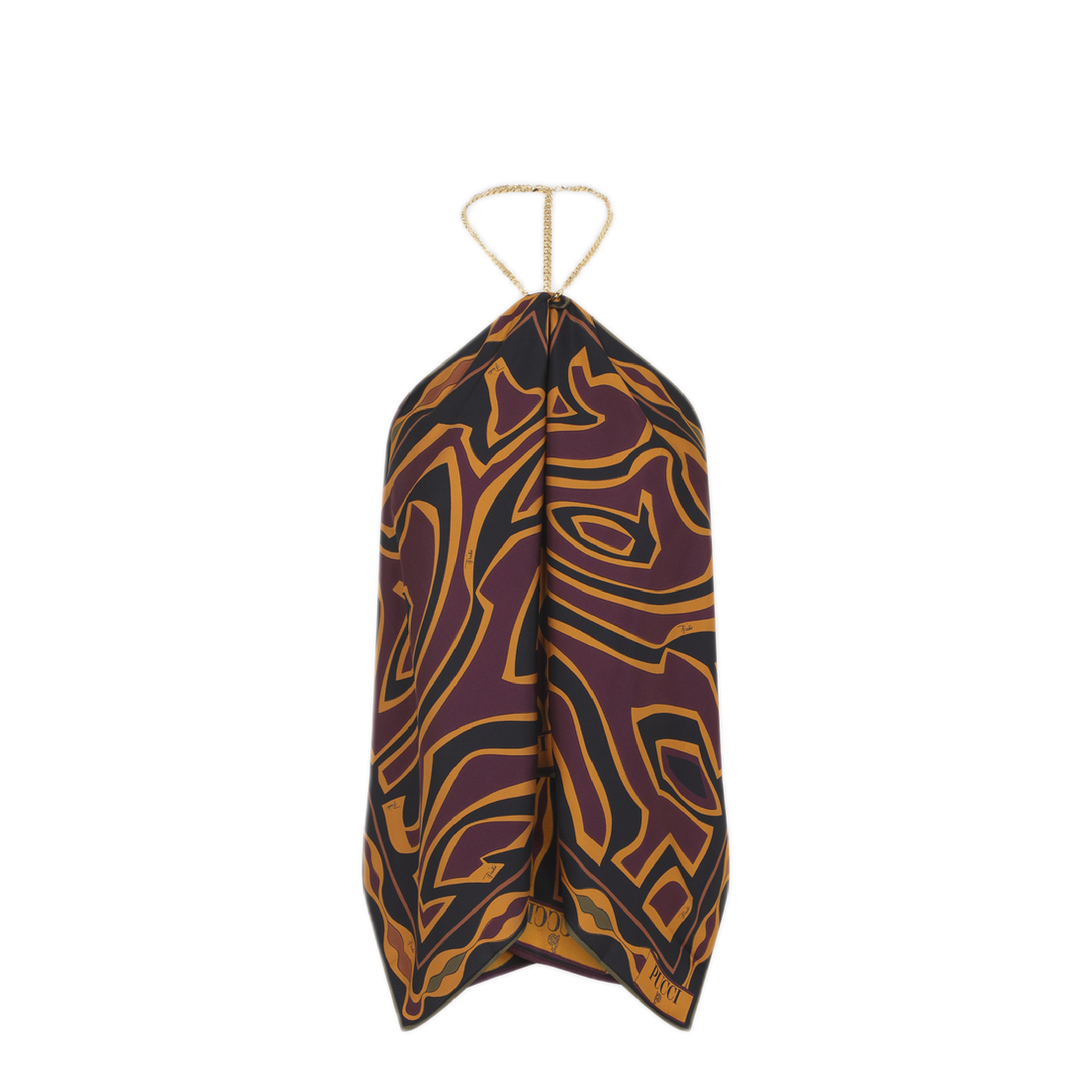 MAYFEYR - Pucci - Sleeveless Top In Bordeaux And Gold - 6URM306U790P36