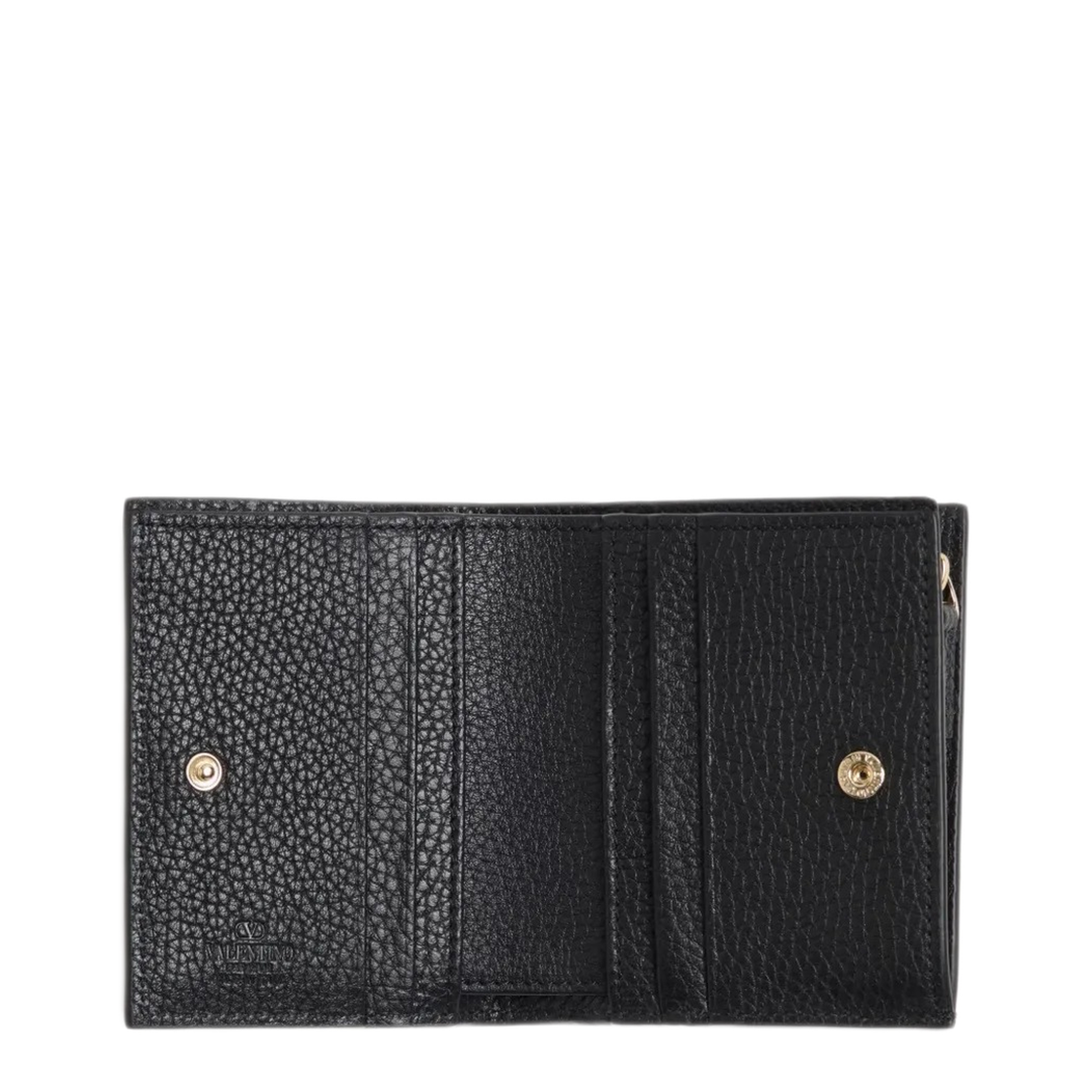 MAYFEYR - Valentino - Rockstud Grainy Leather Flap Wallet - WP0AR5VSH0NO